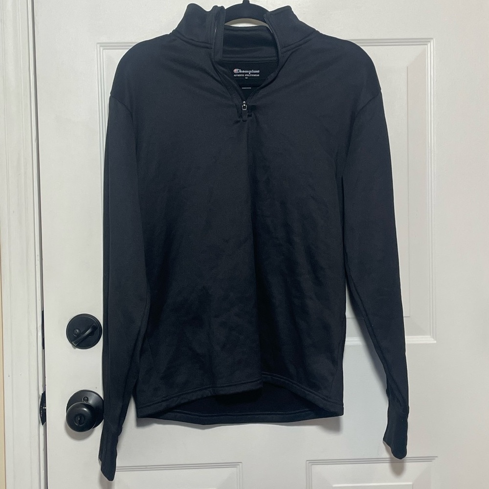Champion Black Athletic Pullover - image 1